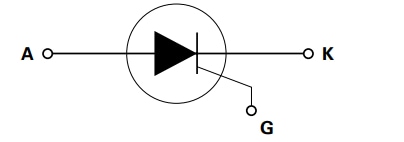 Schéma - Littelfuse Thyristor SCR haute température 12 A SJxx12xx